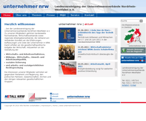 unternehmer-nrw.net: Landesvereinigung der Unternehmensverbände Nordrhein-Westfalen e.V. unternehmer nrw
Landesvereinigung der Unternehmensverbände Nordrhein-Westfalen e.V. unternehmer nrw