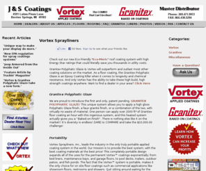 vortexsprayonliners.com: J & S Coatings
Vortex & Granitex Coatings for Decks, Pools, Garages, Basements, Trucks and so much more