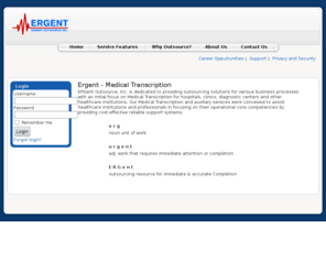 ergent.biz: Ergent - Medical Transcription
Joomla! - the dynamic portal engine and content management system