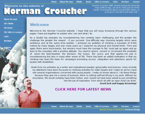 normancroucher.co.uk: Norman Croucher mountain climber and motivational speaker
Norman Croucher disabled double amputee mountain climber and motivational speaker has climbed mountains and gives talks and lectures