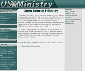 osministry.com: Open Source Ministry
Open Source Ministry - Church, Internet, and Technology
