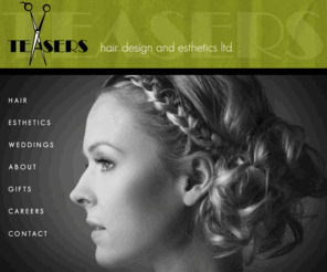 teasershair.com: Teasers Hair Design and Esthetics Ltd.
Calgary Alberta hair design and esthetics studio offering a selection of wedding services.