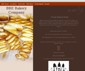 brebakery.com: Home Page
Home of BRE Bakery.  Your source of fresh baked goods!