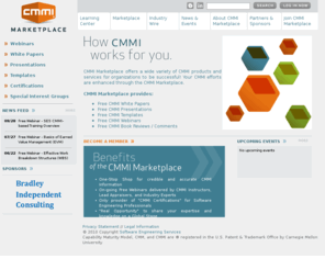 cmmimarketplace.com: CMMI Marketplace - CMMI Training, Consulting, and Appraisal Services
CMMI Marketplace offers a wide variety of CMMI products and services for organizations to be successful! Your CMMI efforts are enhanced through CMMI Marketplace.