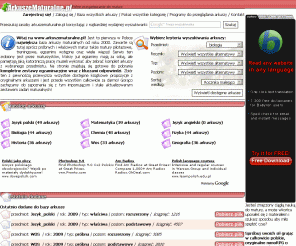 arkuszematuralne.pl: Arkusze Maturalne - Liceum, Matura, Studia - Matura 2010
