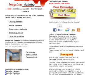 interiorpainter.ca: Interior Painters Calgary, house painting in Calgary and area.
Interior Painter - Calgary Interior Painting Contractor specializing in Interior Painting, house painting in Calgary and area, an excellent interior painters team.