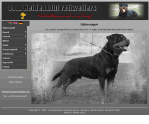 rottweilers.hu: vom Heidenblut rottweilers
