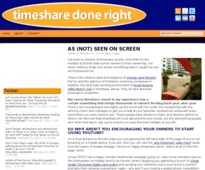 timesharedoneright.com: Timeshare news and success stories with Dave Thackeray | Timeshare Done Right
Why aren't you encouraging owners at your timeshare resorts to shoot more great holiday film and pictures? Let's get this party started!