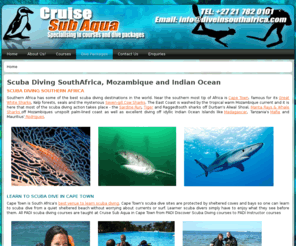 diveinsouthafrica.com: Dive In South Africa - Dive In South Africa
Dive in South Africa Specialises in Scuba Diving Courses and diving holidays.