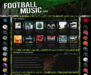 footballmusic.net: Football Music - NFL Music - playlists for NFL, LFL, CFL, and AFL
Football Music - NFL Music - playlists for NFL, LFL, CFL, and AFL