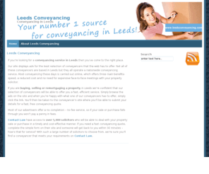 leedsconveyancing.com: Leeds Conveyancing | Get A Conveyancing Quote | Conveyancing Leeds
Get a free quote for conveyancing in Leeds. Fast, efficient online conveyancing for moving in Leeds.