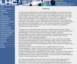 lhc-facts.ch: LHC - Large Hadron Collider
LHC - Daten, Fakten und Funktionen des neuen Teilchenbeschleunigers von CERN bei Genf. Ein ausfhrlicher Einblick in die komplexeste Maschine der Welt.