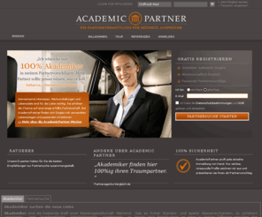 academic-partners.info: Partnersuche mit AcademicPartner
Partnersuche mit AcademicPartner basiert auf wissenschaftlichen Methoden aus Psychologie und Soziologie. Lernen Sie 100% Akademiker mit Niveau kennen.