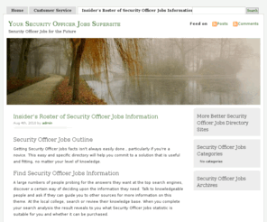 otticafashioneyes.com: Your Security Officer Jobs Supersite
Security Officer Jobs for the Future