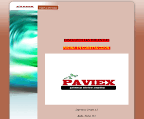 paviex.es: Página principal -
Un sitio web para la edición de sitios