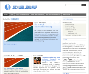 schwellenlauf.de: Schwellenlauf - Der Laufblog von Sportjournalist Marco Heibel
Blog rund ums Laufen mit Tipps zu Training, Wettkampf, Ernährung, Gesundheit und Equipment