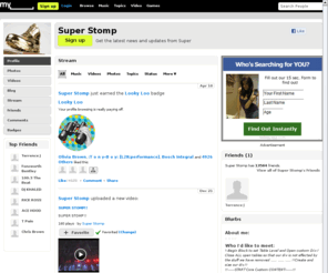 stompingtheyard.org: Super  Stomp (Super Stomp) on Myspace
Super  Stomp (Super Stomp)'s profile on Myspace, the leading social entertainment destination powered by the passion of our fans.
