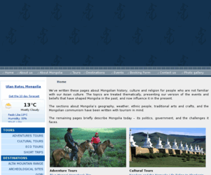 bestofmongolia.com: Odbayar - Home
Best of Mongolia