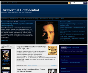 challengeroftheunknown.net: Paranormal Confidential
EXPLORING THE SUPERNATURAL AND THE UNEXPLAINED