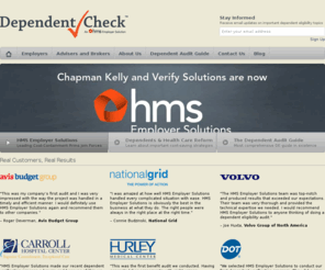 dependentcheck.com: Dependent Check
Learn about how effective dependent eligibility audits are performed from one of the pioneers of the industry.Sample Dependent Audit RFPs, The Dependent Audit Guide, and much more information on the topic of Dependent Eligibility.