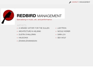 redbirdmanagement.com: REDBIRD MANAGEMENT
Redbird Management, Redbird Design, Redbird Marketing, Redbird Posters, Posters