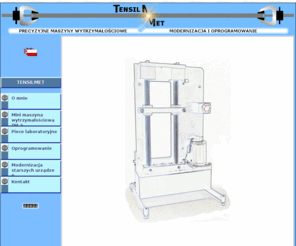 tensilmet.com: TENSILMET - maszyny wytrzymaociowe
Oferta badawczo-naukowa firmy TENSILMET