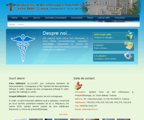 vbabes-cv.ro: Spitalul Clinic de Boli Infecţioase „Victor Babeş“
Spitalul Clinic de Boli Infecţioase „Victor Babeş“