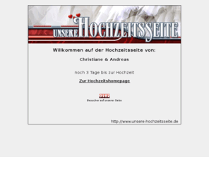 wohnsiedler.com: Unsere Hochzeit
Hochzeit Wohnsiedler Andreas Christiane