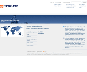 advanced-armour.info: TenCate - Advanced Armour - TenCate Advanced Armour
TenCate Armour Composites designs and manufactures highly effective anti-ballistic protection solutions for various applications.