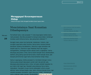 muhlisin.com: Menggapai Kesempurnaan Hidup
