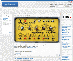 synthforum.nl: Synthforum 
Welkom op het Nederlandstalige Synthforum