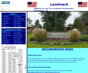 thelandmark.org: Landmark
Website for the Landmark Homeowner's Association