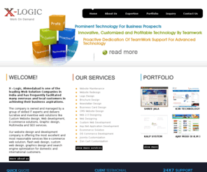 x-logic.in: Web Desiging Ahmedabad,Website Design Services, SEO Service Company India,Web Development India,Offshore Software Development India, X-Logic,Memnagar,Ahmedabad,Gujarat,India
Internet marketing, search engine optimization, web development, web design, multimedia CD presentation services including e-commerce site,shopping cart,logo design,flash design from X-Logic,Memnagar,Ahmedabad,Gujarat, India. X-Logic offers best seo service packages for link building and organic seo.