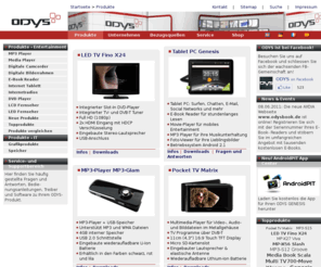 axdia.info: ODYS Multimedia Produkte - MP3-Player, DVD-Player, Digitale Bilderrahmen, DVB-T Produkte
Informationen über ODYS Multimedia Produkte - MP3-Player, DVD-Player, Digitale Bilderrahmen, DVB-T Produkte