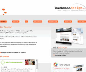 bachmannwebdesign.com: Webdesign Aachen | Bachmann Design Aachen - Web   Design   Computertechnik
Webdesign Aachen, Werbe- und Internetagentur aus Aachen: Webdesign, Werbung, Webanwendungen, Printmedien und IT-Beratung mit langjähriger Erfahrung in Aachen, Monschau und Eifel.