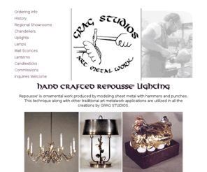 gragstudios.com: Welcome to Grag Studios
Browse our gallery of hand crafted repousse lighting.