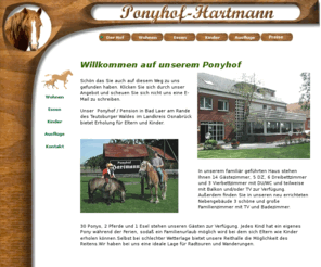 ponyhof-hartmann.de: Der Hof
Ponyhof und Pension für Kinder und Erwachsene im Teutoburger Wald