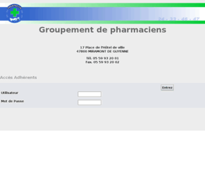 trentactiv.com: TRENTACTIV
Groupement de pharmacies