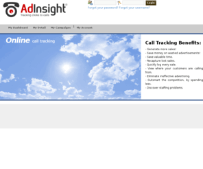 call-meter.com: Advanced Call Tracking Solution
AdInsight offers one of the most comprehensive call tracking solutions in the UK, with call tracking software catering for businesses, media agencies, franchises, etc.