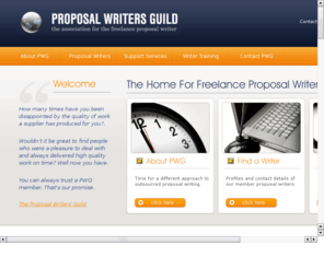 proposalwritersguild.com: Proposal Writers Guild
Proposal Writers Guild