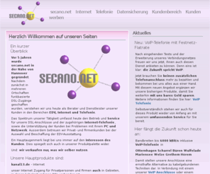 secano.net: secano.net Hauptseite
Hauptseite von secano.net