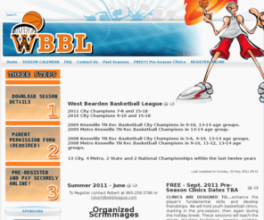 wbbleague.com: West Bearden Basketball League -- Youth Basketball League in Knoxville Tennessee
West Bearden Basketball League -- WBBL. Youth basketball in Knoxville TN