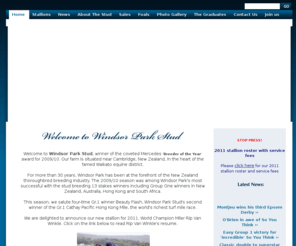 windsorparkstud.co.nz: Windsor Park Stud, New Zealand
