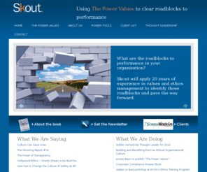 ethicsrisk.com: Skout Group — Using values to clear the roadblocks to performance
Using values to clear the roadblocks to performance