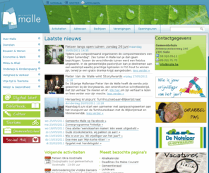 malle.be: Gemeente Malle >  NL >  Home
Op de website van de gemeente Malle vind je alle nuttige info over het gemeentebestuur, de gemeentelijke dienstverlening en over alle zaken die je als inwoner van Malle of toerist nodig zou kunnen hebben. 
