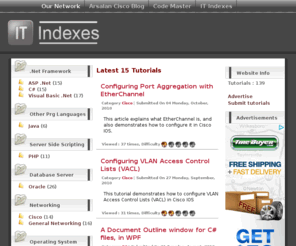 it-indexes.com: IT Indexes, IT Tutorial Directory
IT tutorial indexes, directory where you can find tutrial on .Net framework, Linux, Database, etc.