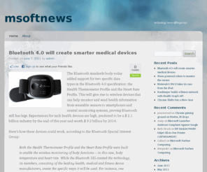 msblogs.com: msoftnews | technology news @fingertips
