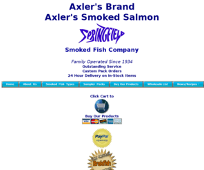 springfieldsmokedfish.info: Axler's Springfield Smoked Salmon and Smoked Fish
Since 1934 Axler's Brand, Springfield Smoked Salmon Company has been selling smoked salmon and kosher lox.  The Best Smoked Salmon - direct to consumers.