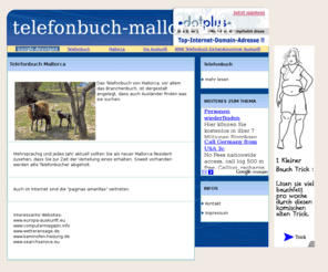 telefonbuch-mallorca.de: Telefonbuch Mallorca
Telefonbuch Mallorca 