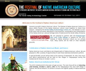 nafestival.org: Festival of Native American Culture
Immerse yourself in Native American culture. The Festival of Native American Culture is a place where friends of the Native American culture come together to share their passion.